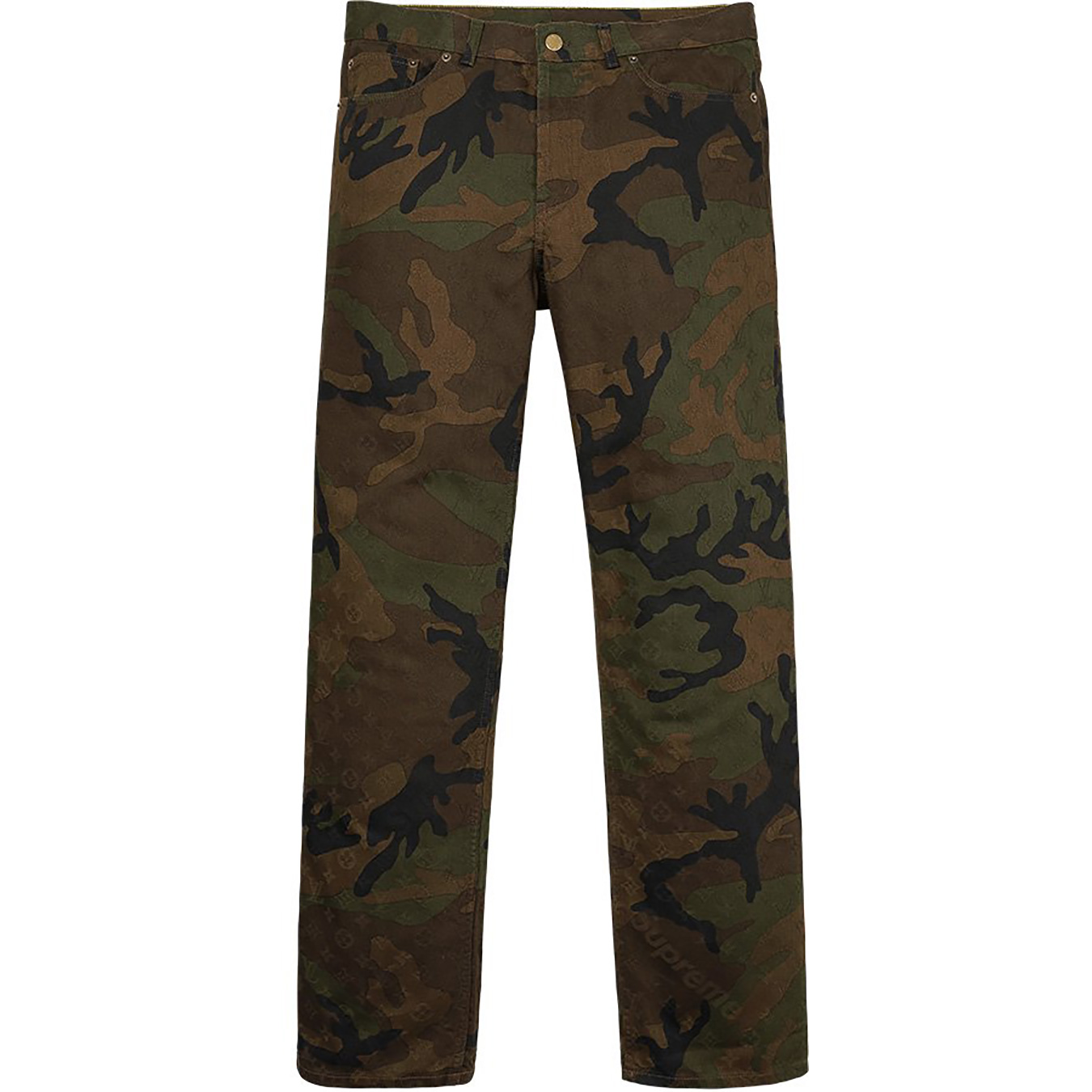 Louis Vuitton/Supreme Jacquard Denim 5-Pocket Jean view 3